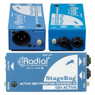 辽宁Radial,SB-1,现场电声乐器原声有源DI直插盒,有源DI盒,有源音频处理器,多媒体转接