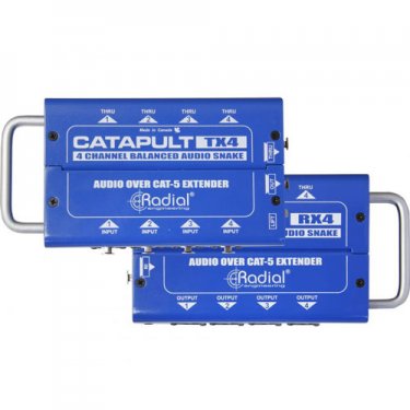 辽宁Radial,Catapult TX4/RX4,4通道Cat5中继网络传输器,网络传输器,远距离信号传输器,音频