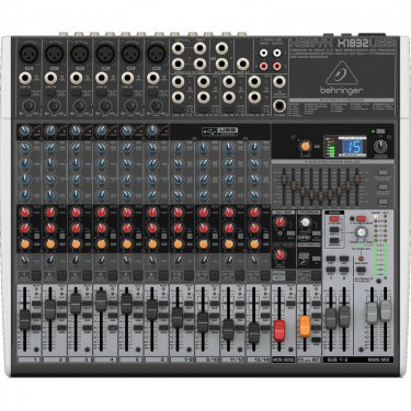 辽宁百灵达 Behringer X1832USB 模拟调音台 USB声卡调音台 直播K歌调音台