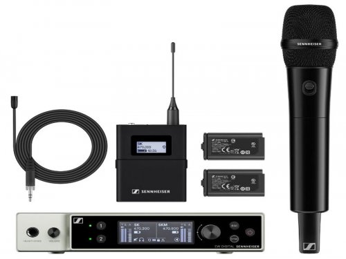 辽宁森海赛尔 EW-DX MKE2-835-S SET 一拖二无线麦克风 教学会议舞台演出直播无线话筒